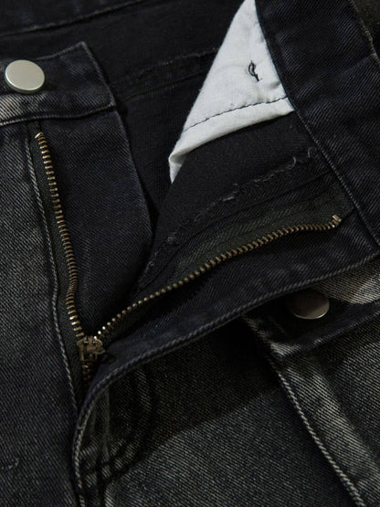 Thesupermade High Street Embroidery Hip-Hop Jeans - 2122 