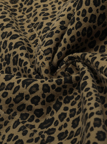 Cheetah Print Barrel Pants - 2416 