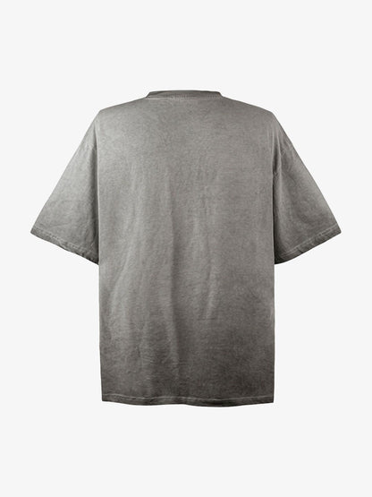 Portrait Print Crew Neck T-Shirt - 2377 