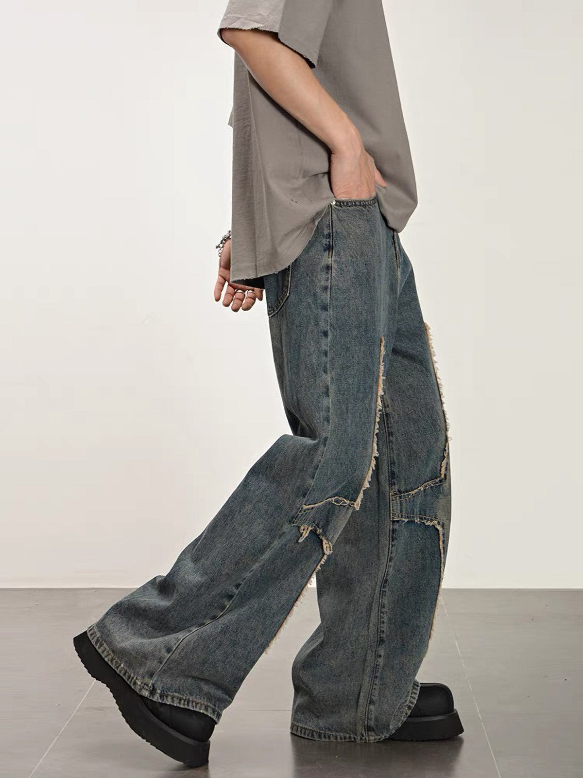 High Street Star Washed Jeans - 2150 