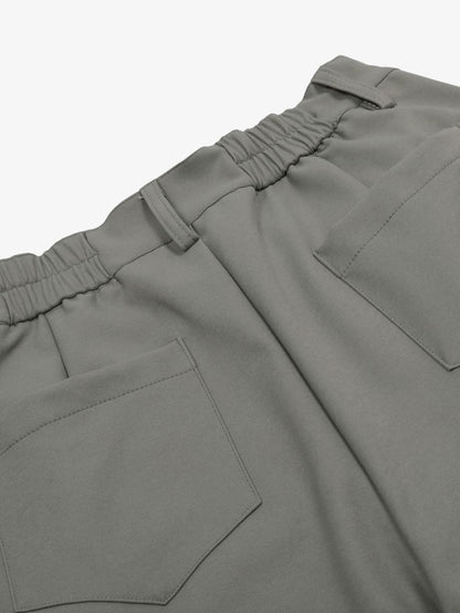 Elastic Waistband Barrel Pants - 2425 