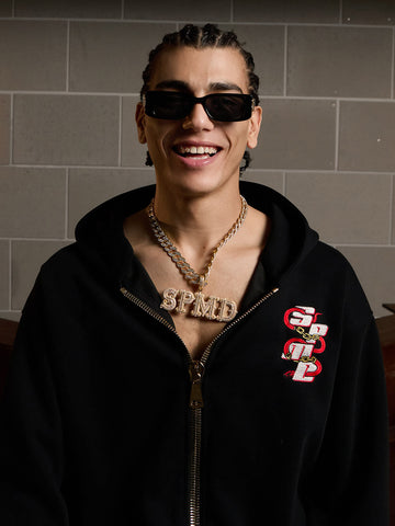 Original Embroidered Zip Up Hoodie 
