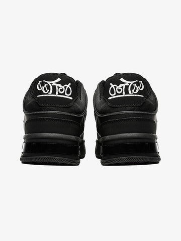 Dark Embroidered Letters Skate Shoes 
