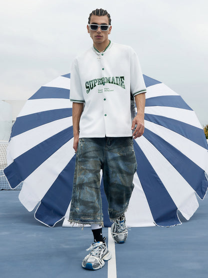 Original Camouflage Spliced Baseball T-Shirt - 2350 