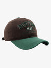 Thesupermade Retro Colorblocked Monogrammed Embroidered Cap 