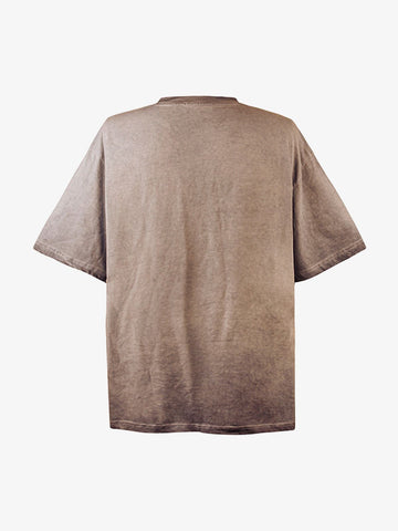 Portrait Print Crew Neck T-Shirt - 2377 
