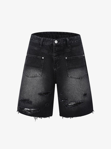 Ripped Denim Distressed Suit - 2460 