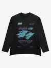 Thesupermade Washed Edge Long Sleeve T-Shirt 