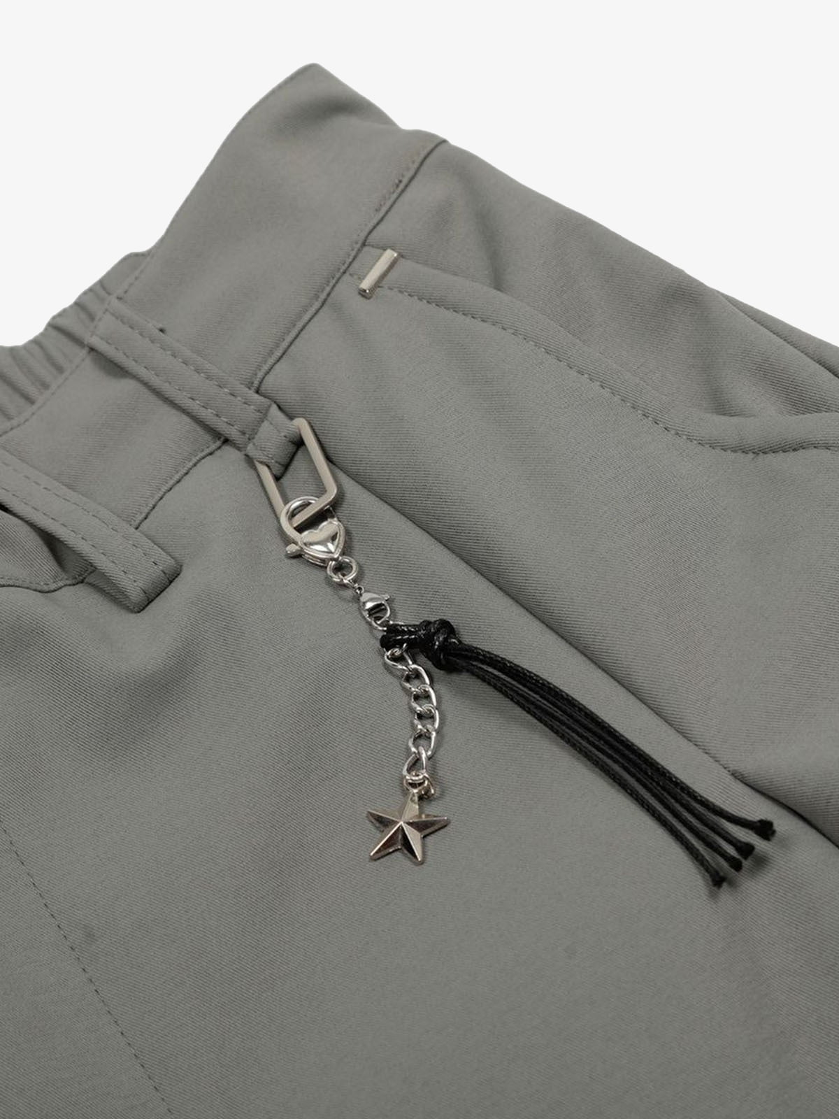 Elastic Waistband Barrel Pants - 2425 