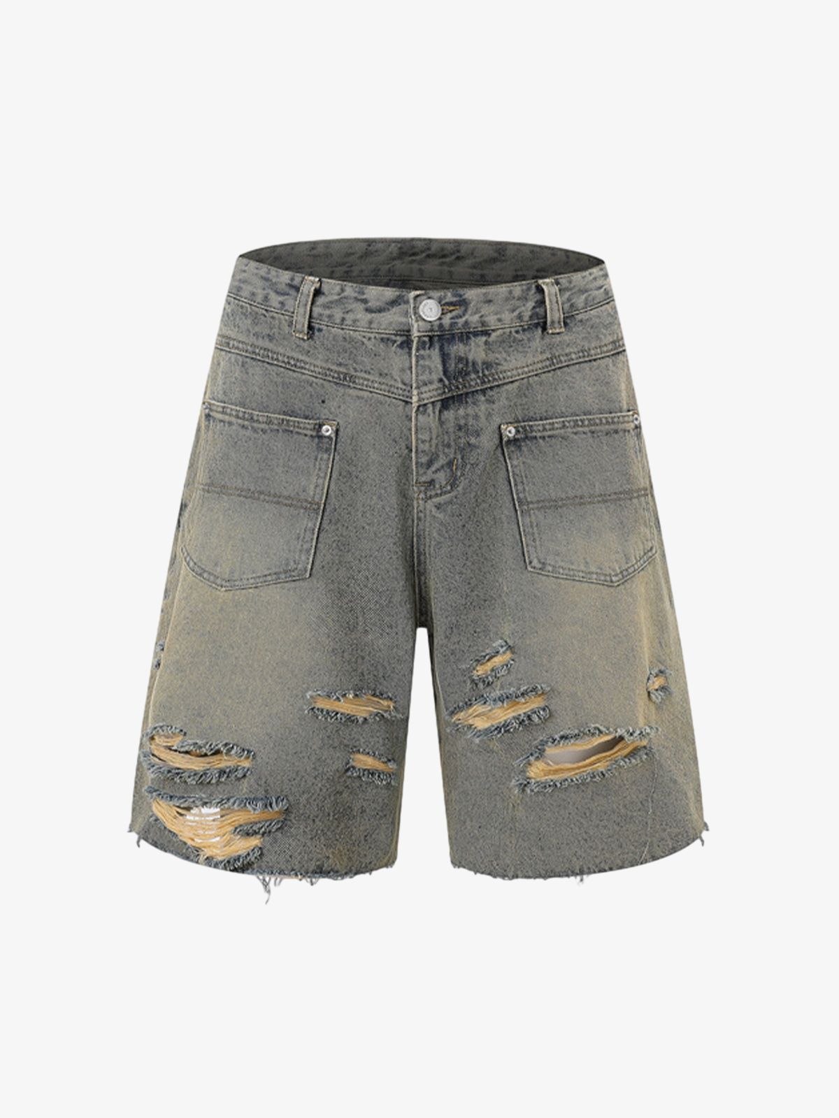Ripped Denim Distressed Suit - 2460 