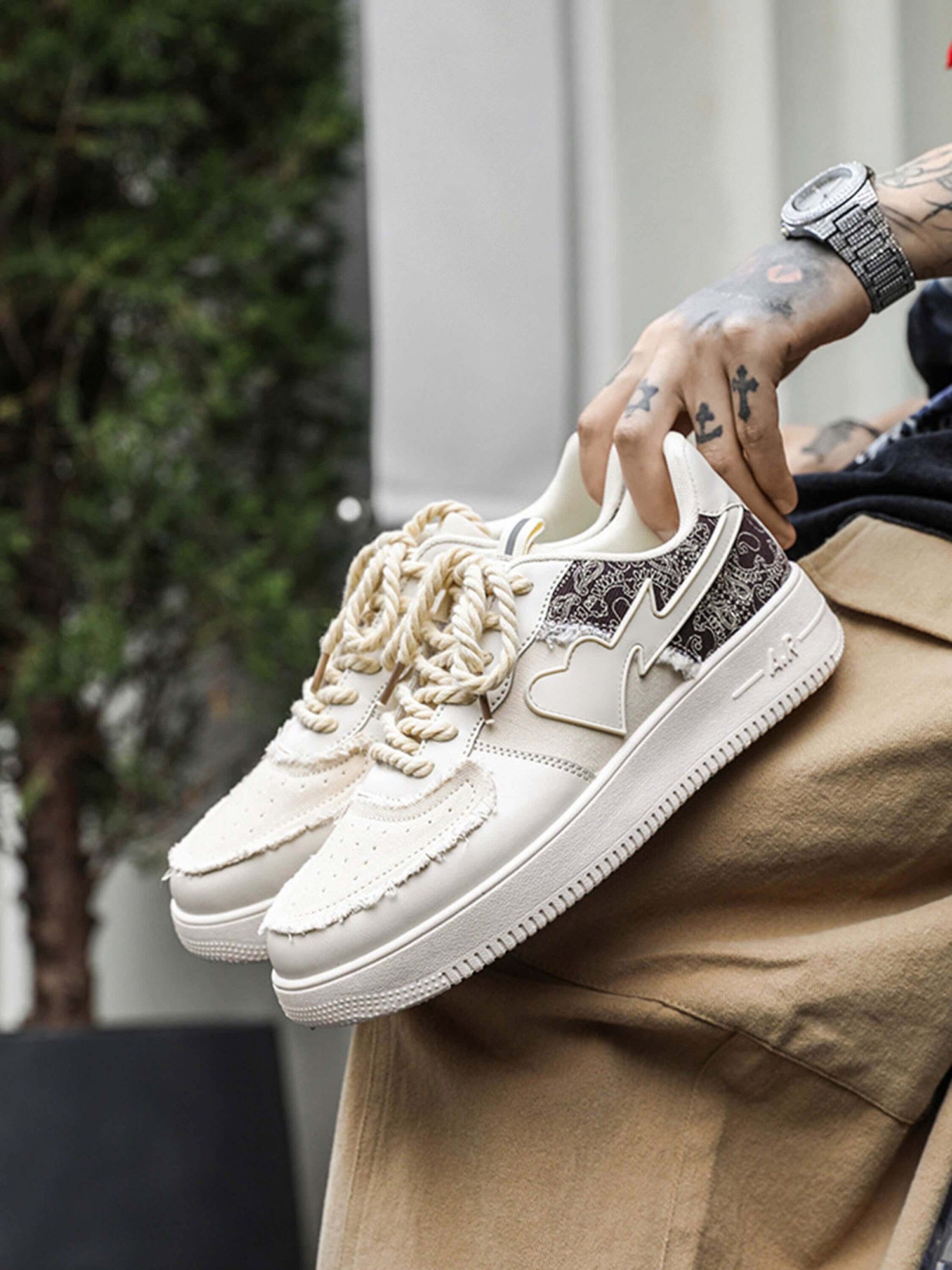 Thesupermade Retro High Street Men's Low Top Skate Shoes-1471 