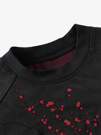 Vintage Washed Dot Spray T-Shirt 