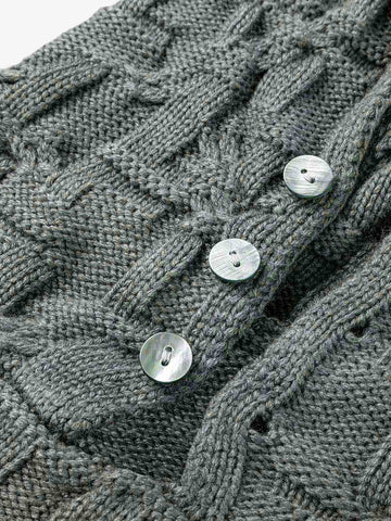 Asymmetric Irregular Knitted Sweater Hoodie 