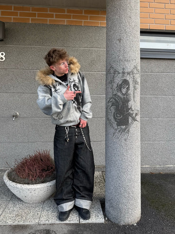 Supermade × Mortemartt Graphic Hooded Jacket- 2279
