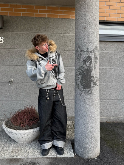 Supermade × Mortemartt Graphic Hooded Jacket- 2279