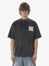 Embroidered Neckline Oversized T-Shirt 