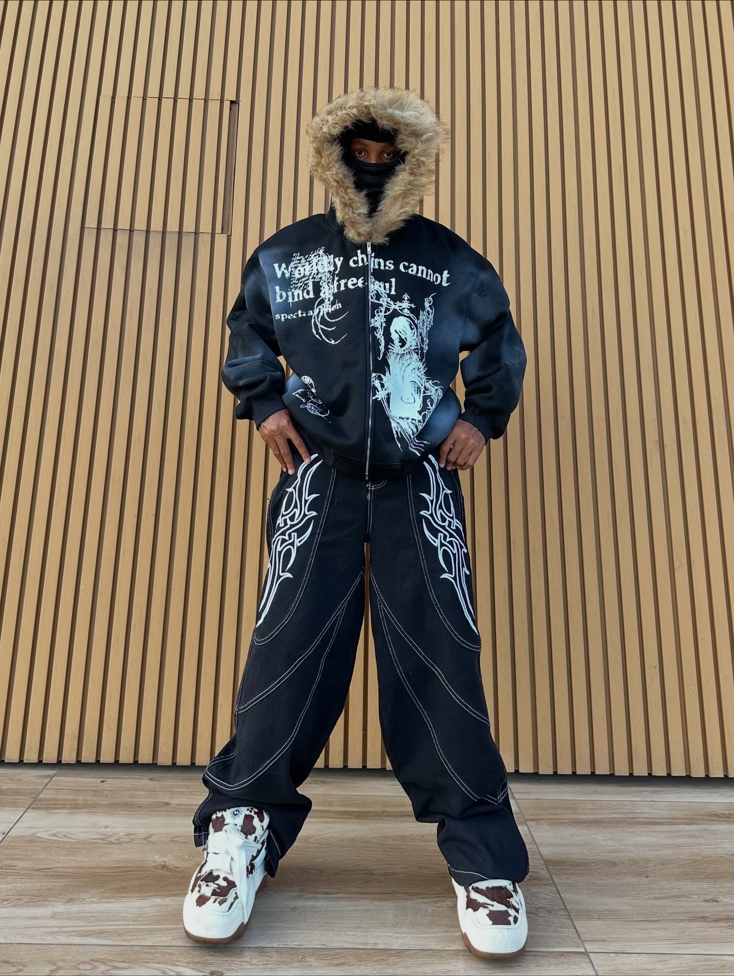 Supermade × Mortemartt Graphic Hooded Jacket- 2279