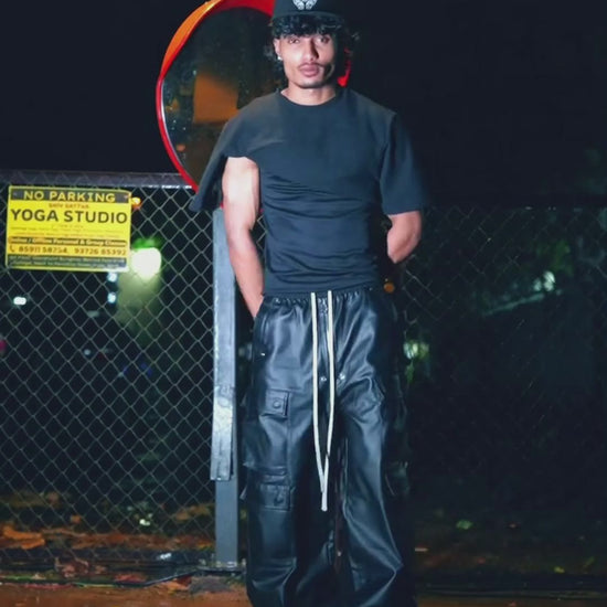 RO-style multi-pocket matte coated overalls - 2094